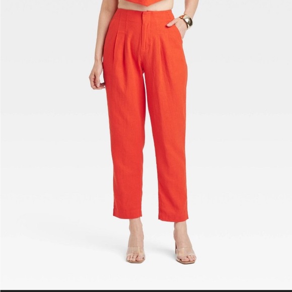 A New Day High-Rise Linen Tapered Ankle Pant - Picture 4 of 6